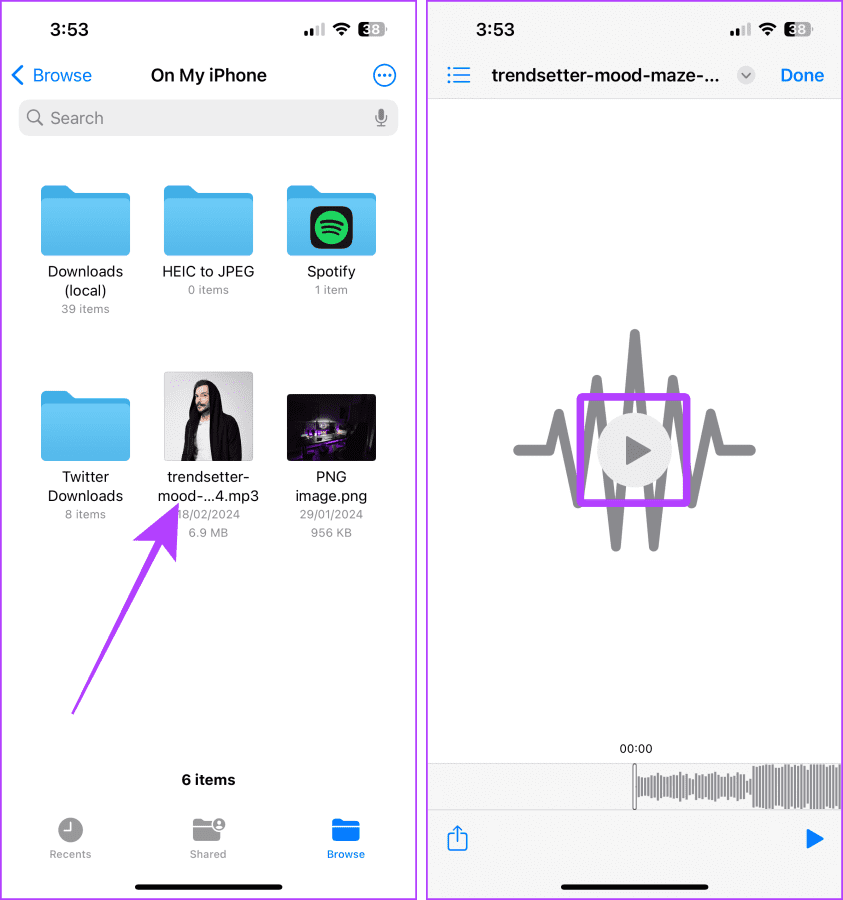 3 วิธีในการเล่นไฟล์ MP3 ในเครื่องบน iPhone