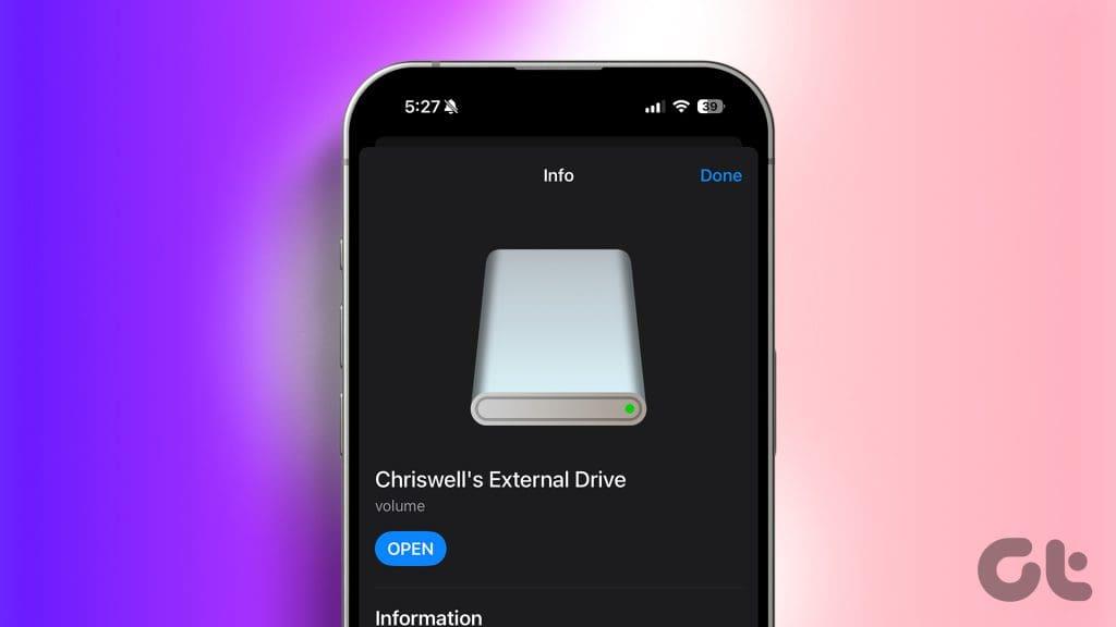 Cómo utilizar una unidad externa en iPhone