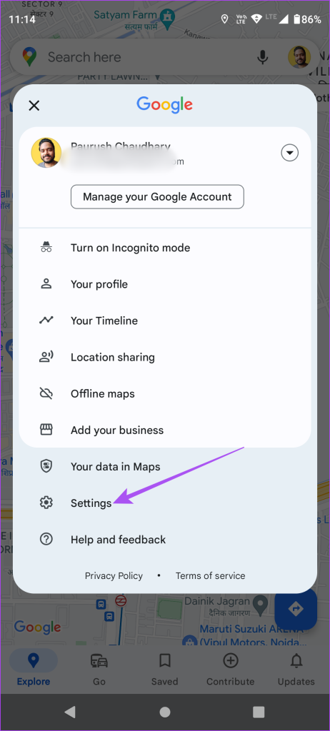 Cómo utilizar indicaciones visibles en Google Maps