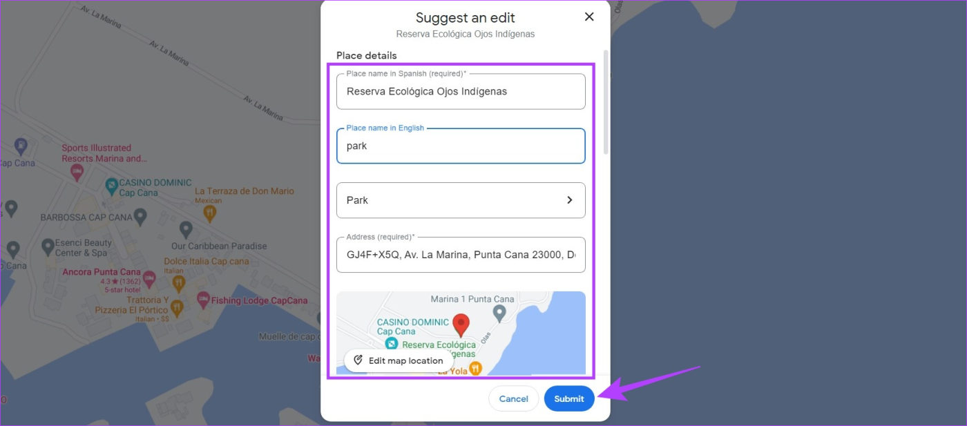 Cómo agregar una ubicación o una dirección faltante en Google Maps