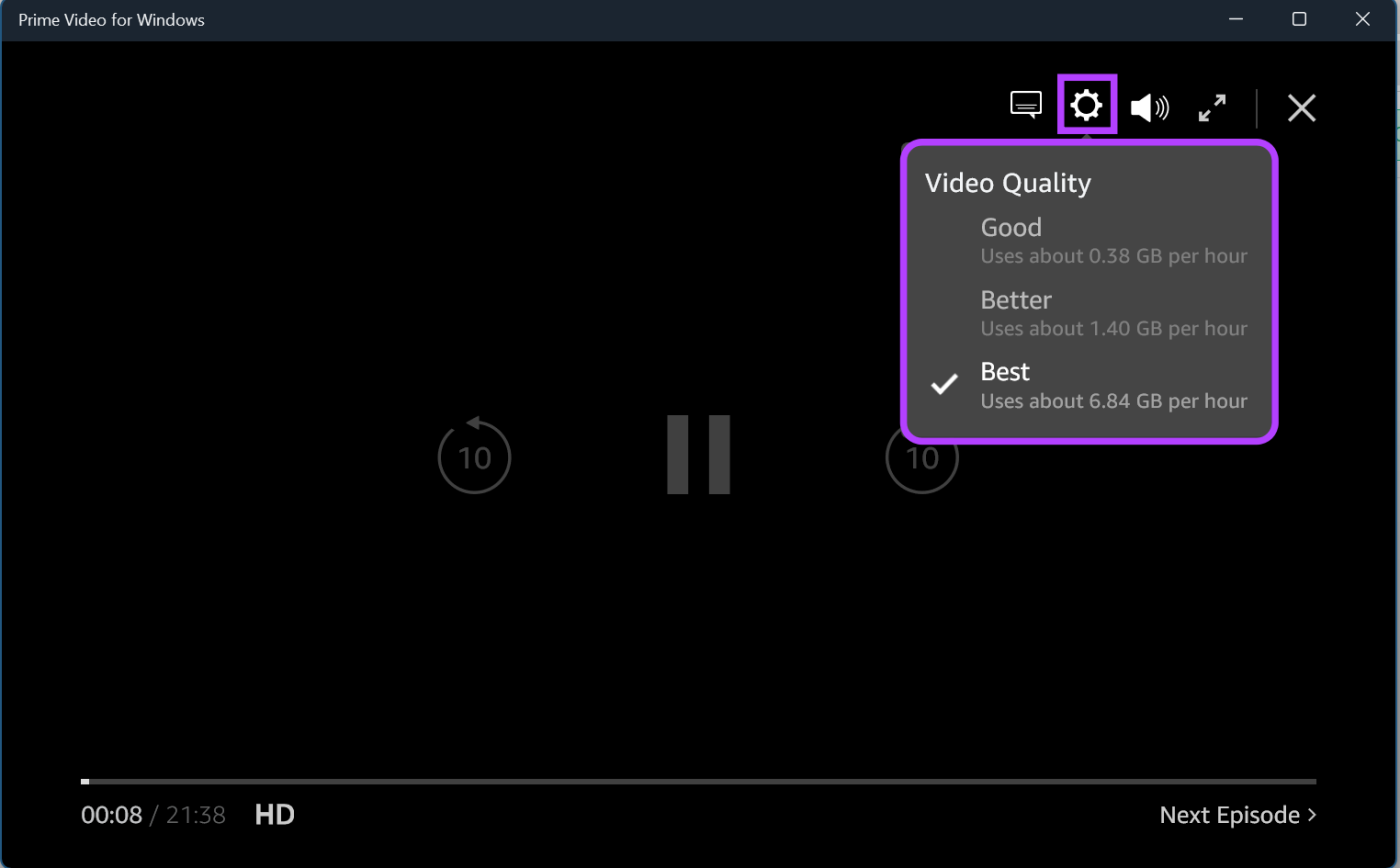 Come modificare la qualità dello streaming video di Amazon Prime su qualsiasi dispositivo