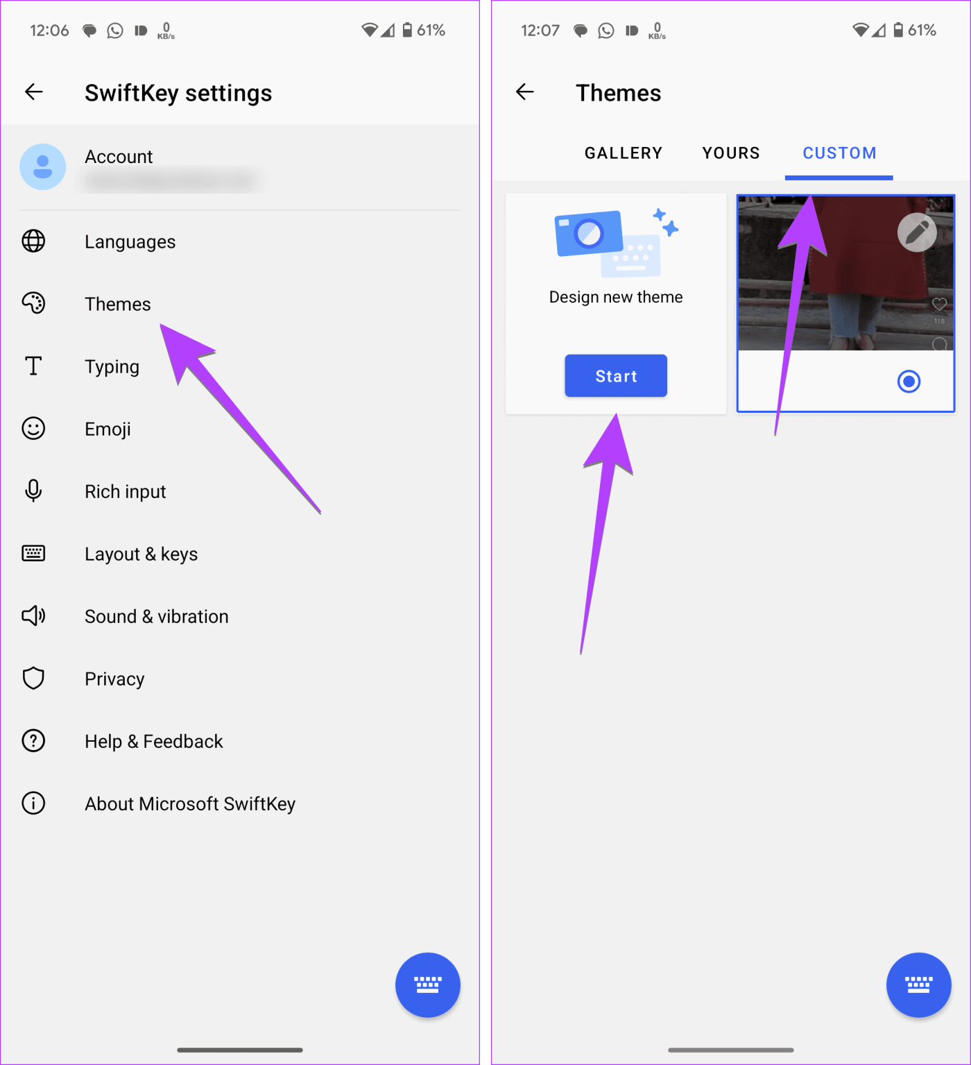 Como colocar uma imagem em teclados Android, incluindo Samsung