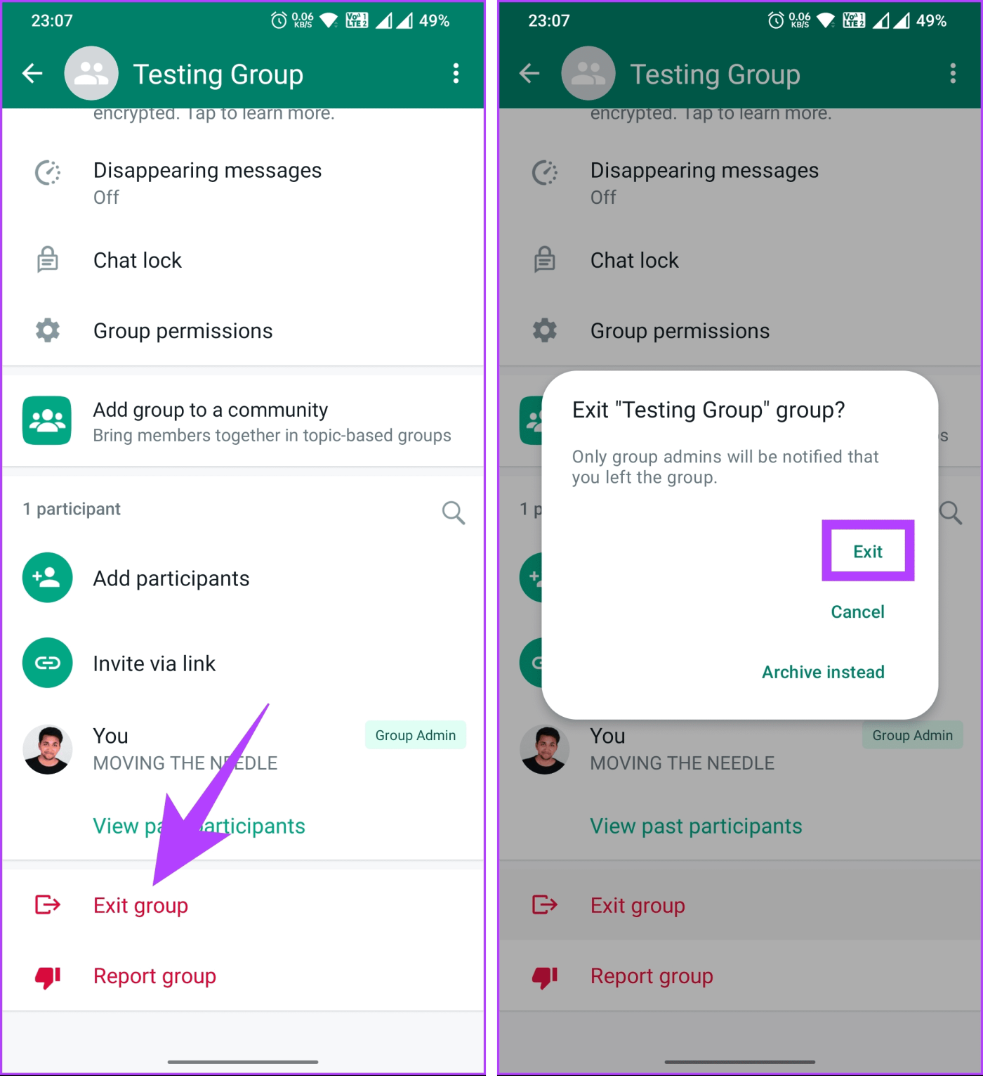 Cómo eliminar un grupo de WhatsApp de forma permanente en computadoras de escritorio y dispositivos móviles