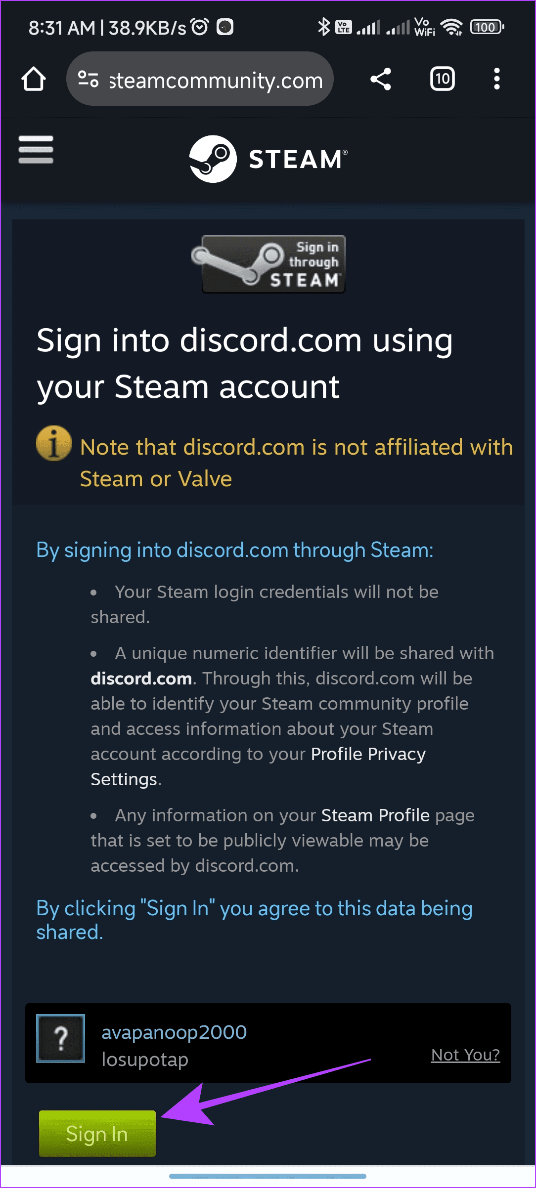 Cómo conectar Steam a Discord y qué hacer si no puedes