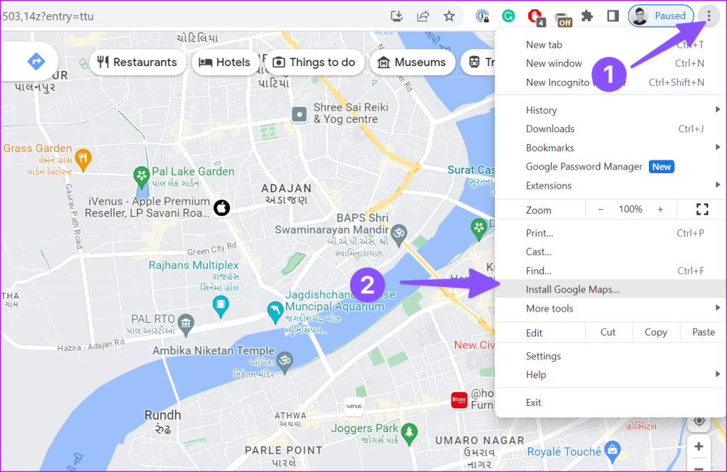 Como usar o Google Maps no PC com Windows