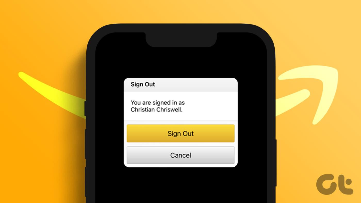 Amazon 앱 또는 웹사이트에서 로그아웃하는 방법