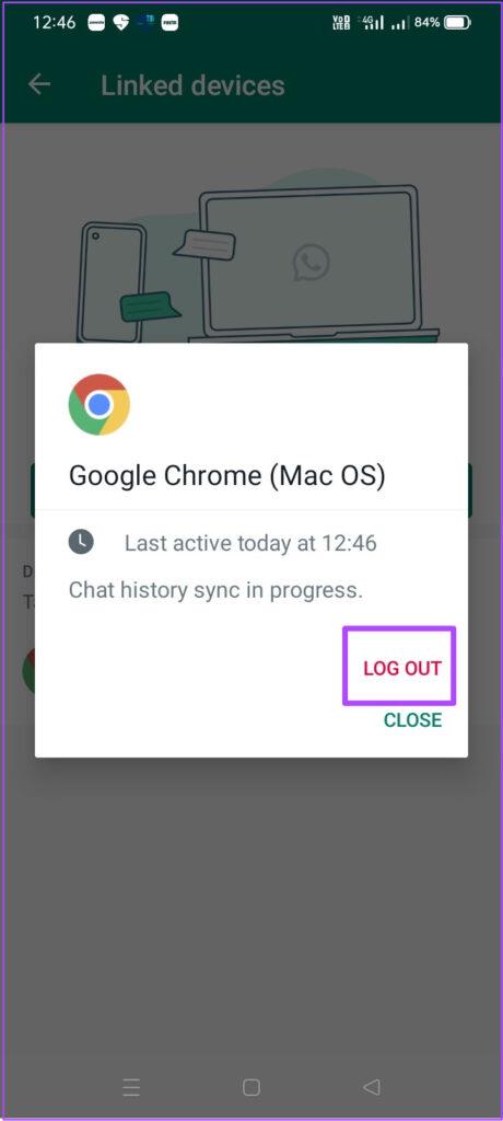 リンクされたデバイスを WhatsApp アカウントからログアウトする方法