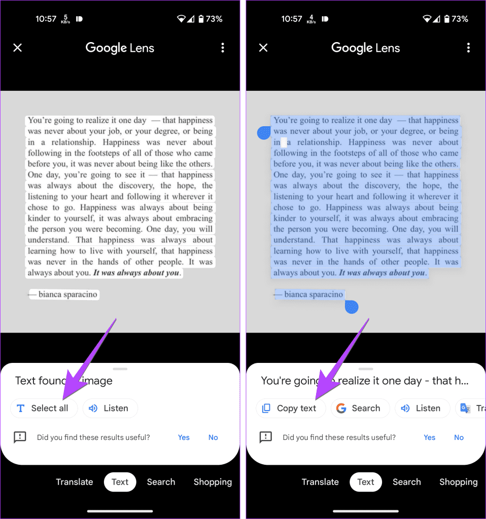 3 modi per utilizzare Google Lens per copiare testo da un'immagine