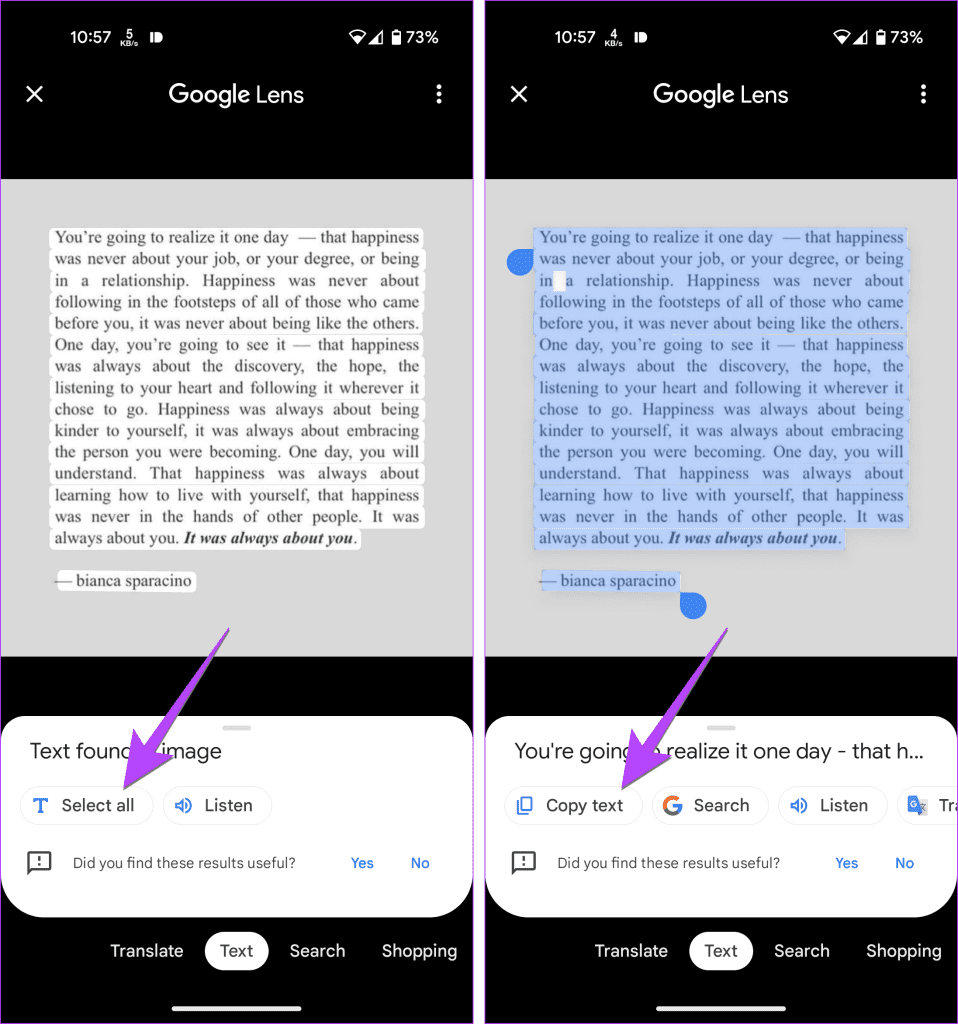 3 façons d'utiliser Google Lens pour copier le texte d'une image