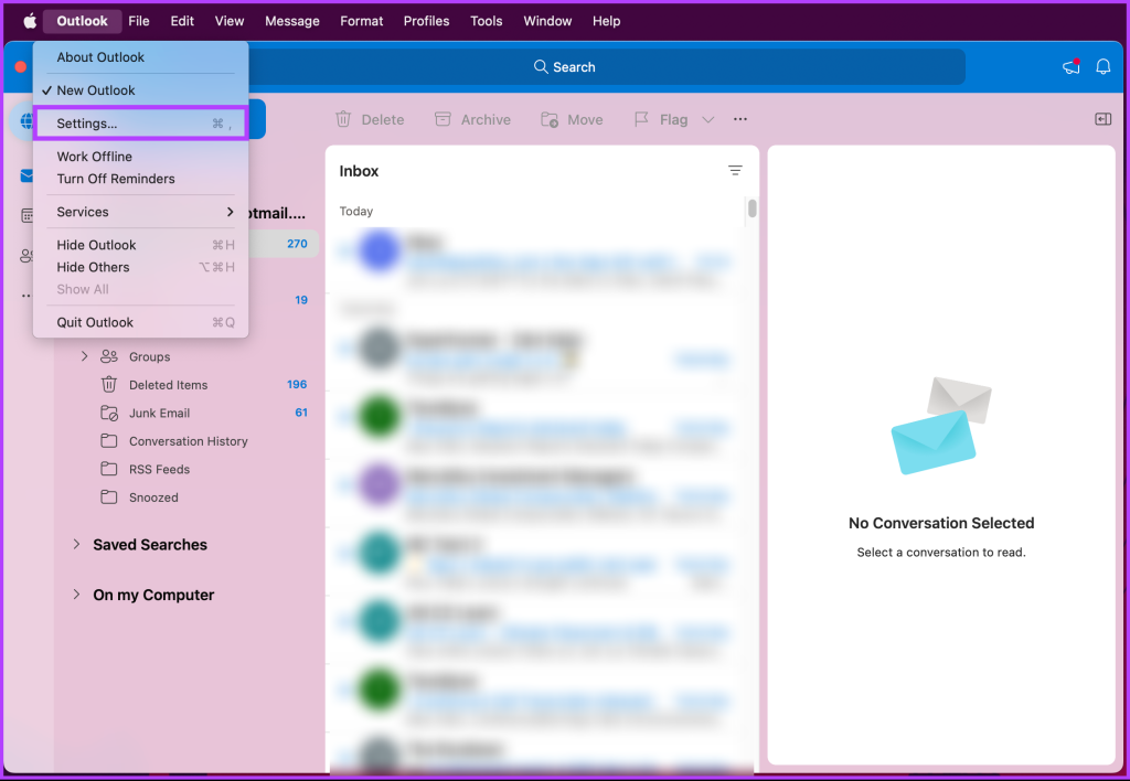 Comment supprimer un compte de messagerie d'Outlook