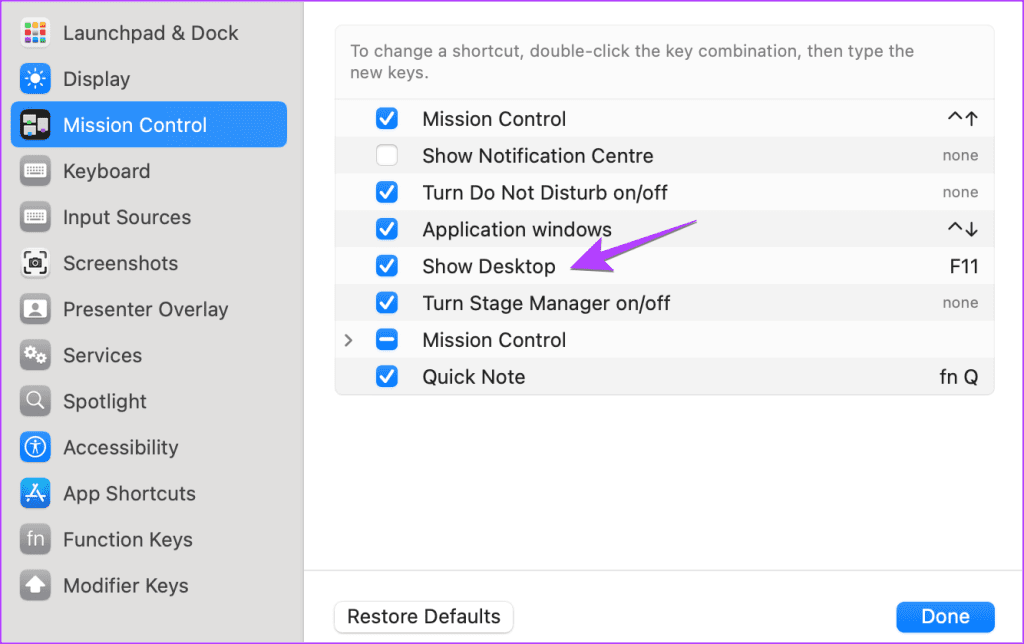 4 maneiras de mostrar a área de trabalho em um Mac