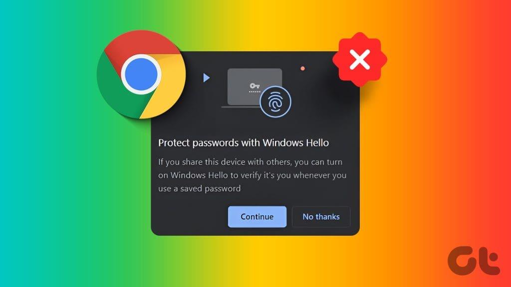 Google Chrome 비밀번호에 대해 Windows Hello를 끄는 방법