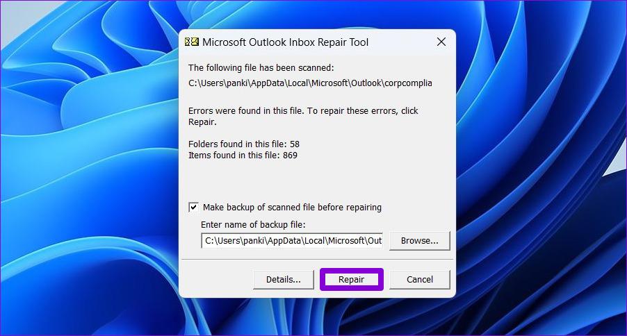 Las 6 soluciones principales para Microsoft Outlook sin memoria o error de recursos del sistema en Windows