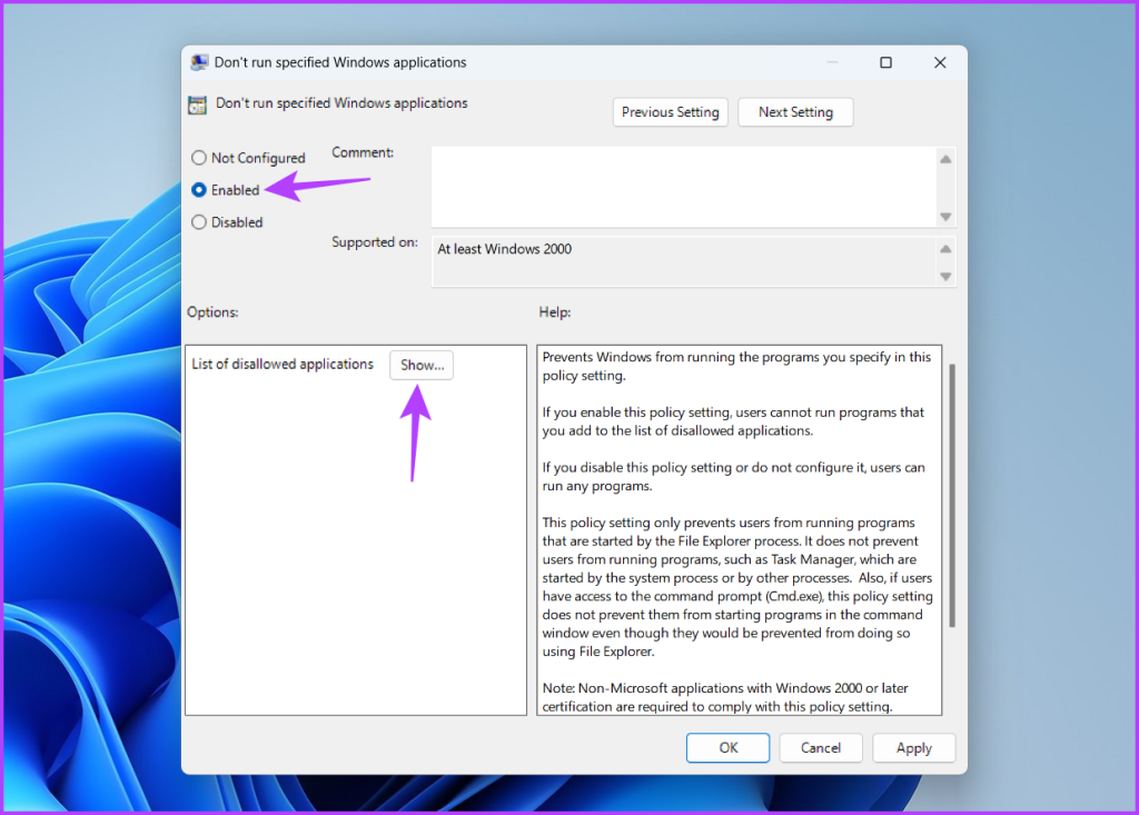 2 วิธีที่ดีที่สุดในการปิดการใช้งาน Command Prompt และ Windows PowerShell บน Windows 11