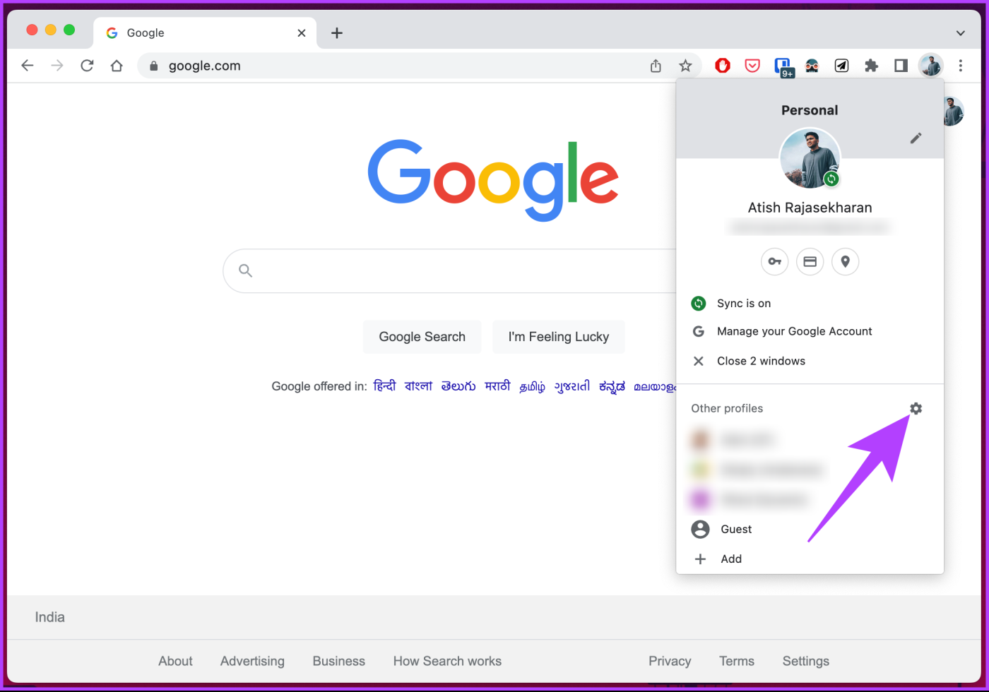 วิธีลบบัญชี Google ออกจาก Chrome