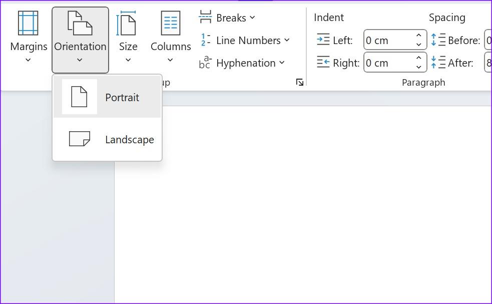 5 طرق لتغيير تخطيط الصفحة الافتراضي في Microsoft Word