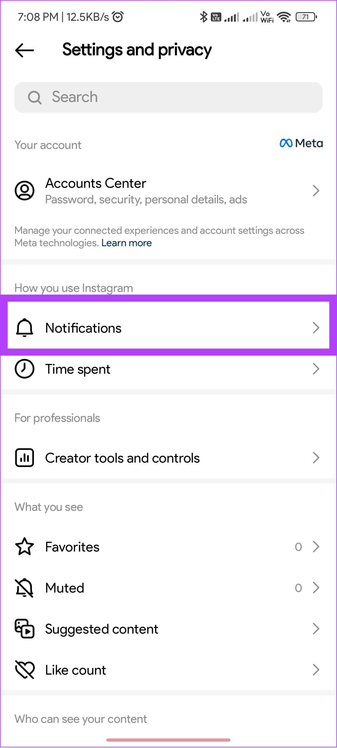 Come modificare il suono delle notifiche su Instagram