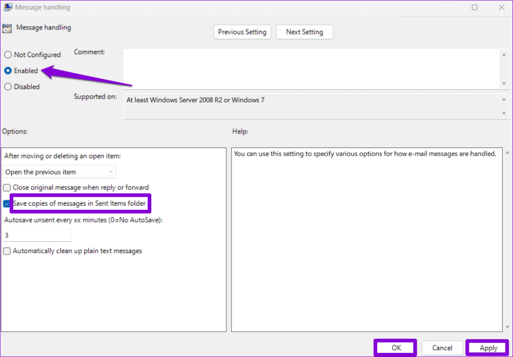 Las 6 soluciones principales para los elementos enviados que no se muestran en Microsoft Outlook para Windows