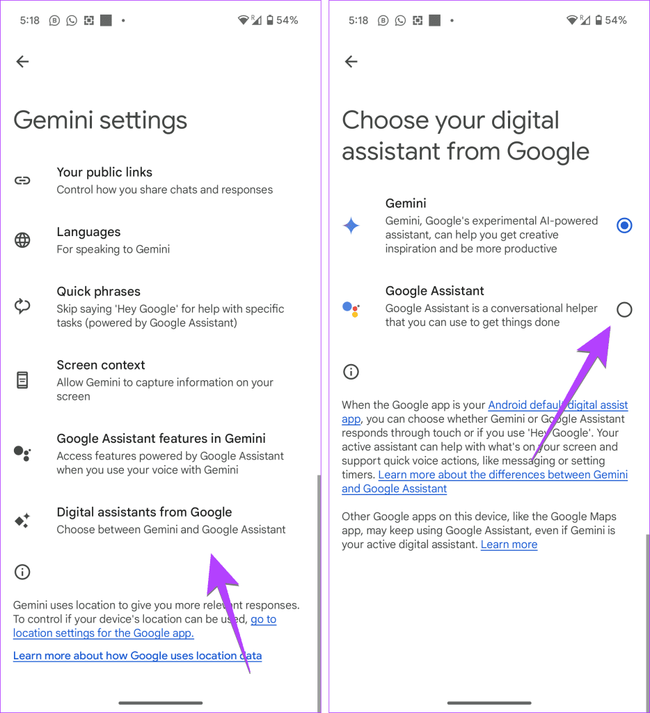 4 Möglichkeiten, von Gemini zurück zu Google Assistant zu wechseln