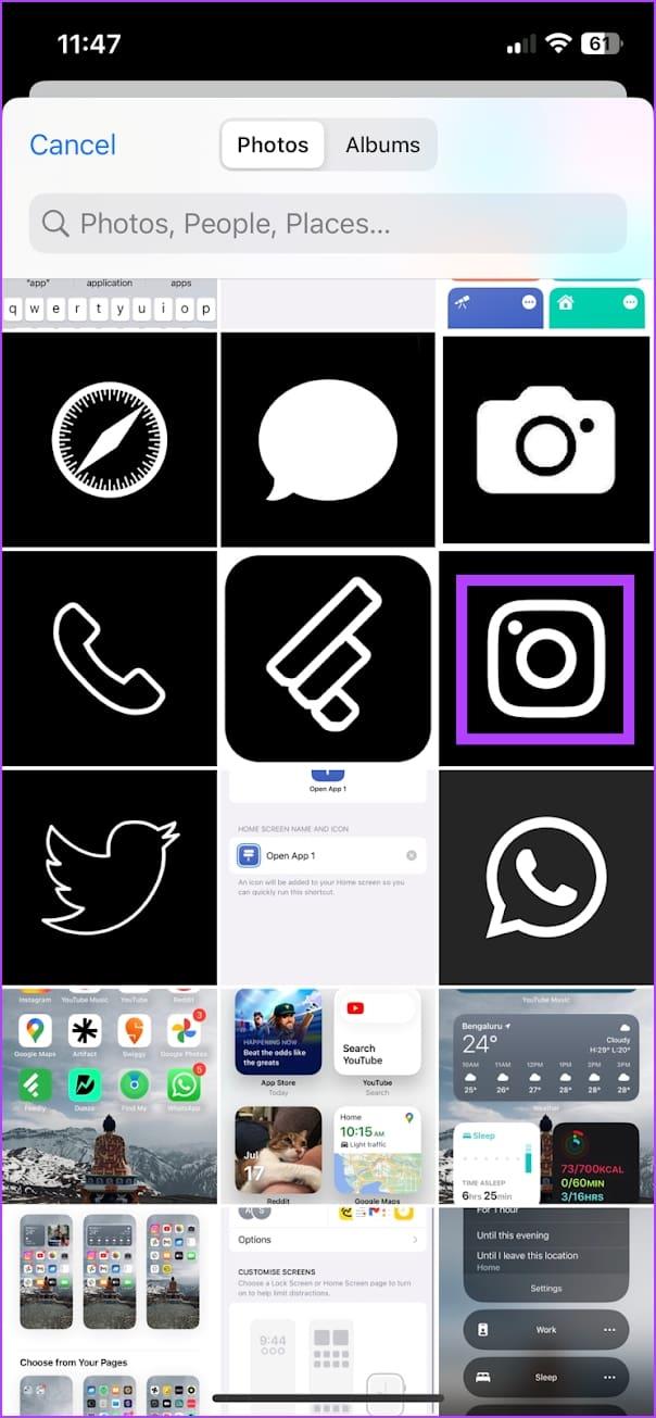 App-pictogrammen op de iPhone wijzigen met de snelkoppelingen-app
