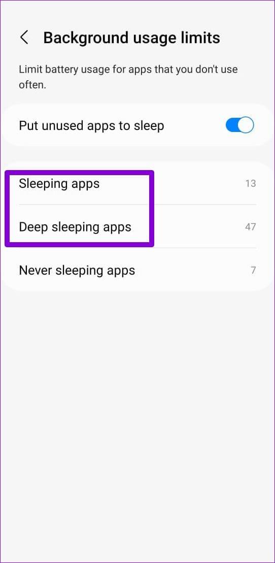 Cómo administrar aplicaciones para dormir en un teléfono Samsung Galaxy