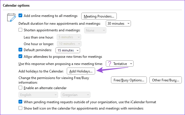 モバイルおよびデスクトップの Outlook 予定表で休日を追加および削除する方法