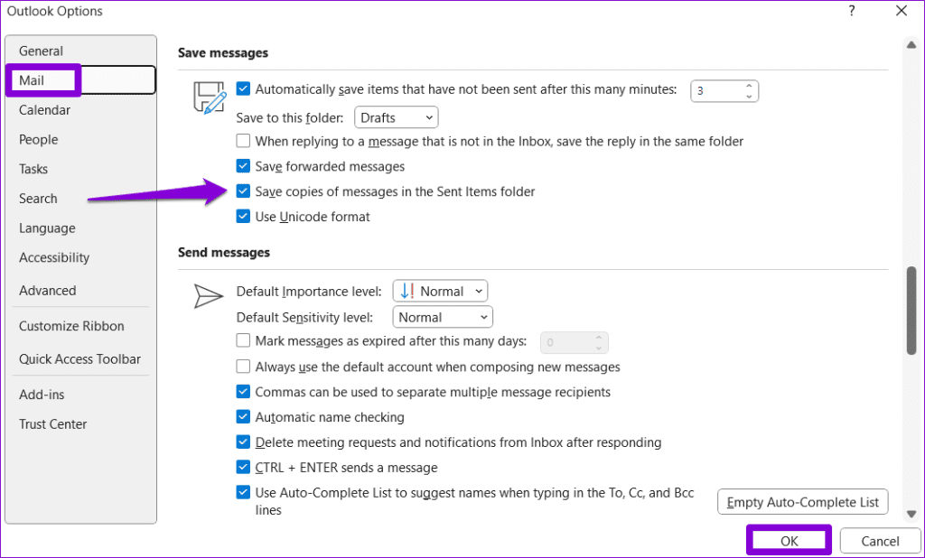 Le 6 principali correzioni per la posta inviata non visualizzata in Microsoft Outlook per Windows