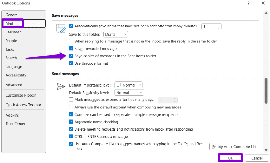 6 najważniejszych poprawek dotyczących elementów wysłanych, które nie są wyświetlane w programie Microsoft Outlook dla systemu Windows