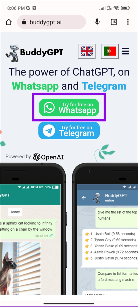 2 semplici modi per utilizzare ChatGPT su WhatsApp