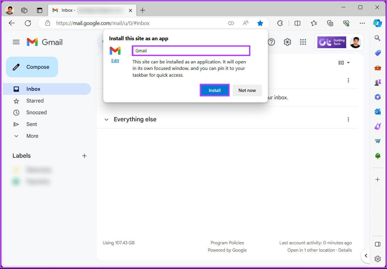 Come ottenere l'app Gmail per Windows