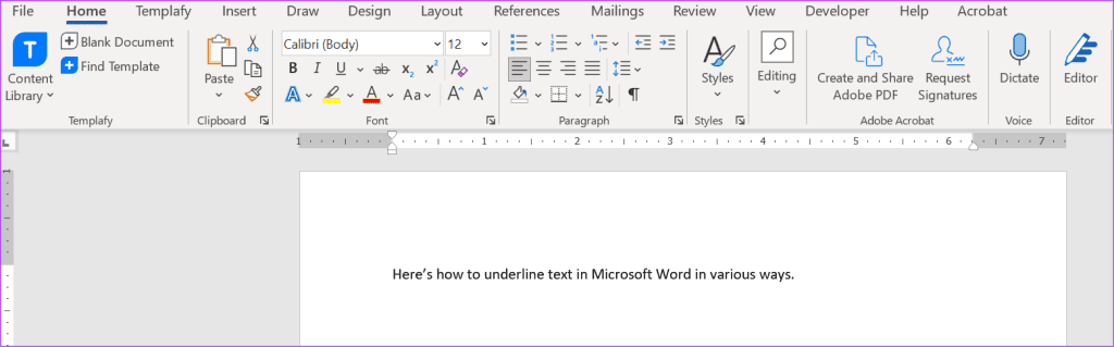Microsoft Word에서 텍스트에 밑줄을 긋는 3가지 가장 좋은 방법
