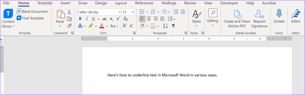 3 mejores formas de subrayar texto en Microsoft Word