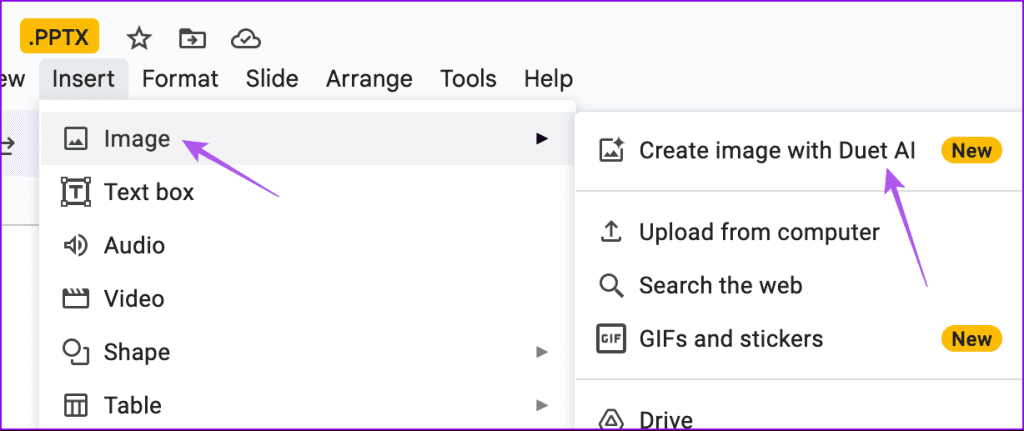 So erstellen Sie Bilder mit Duet AI in Google Slides