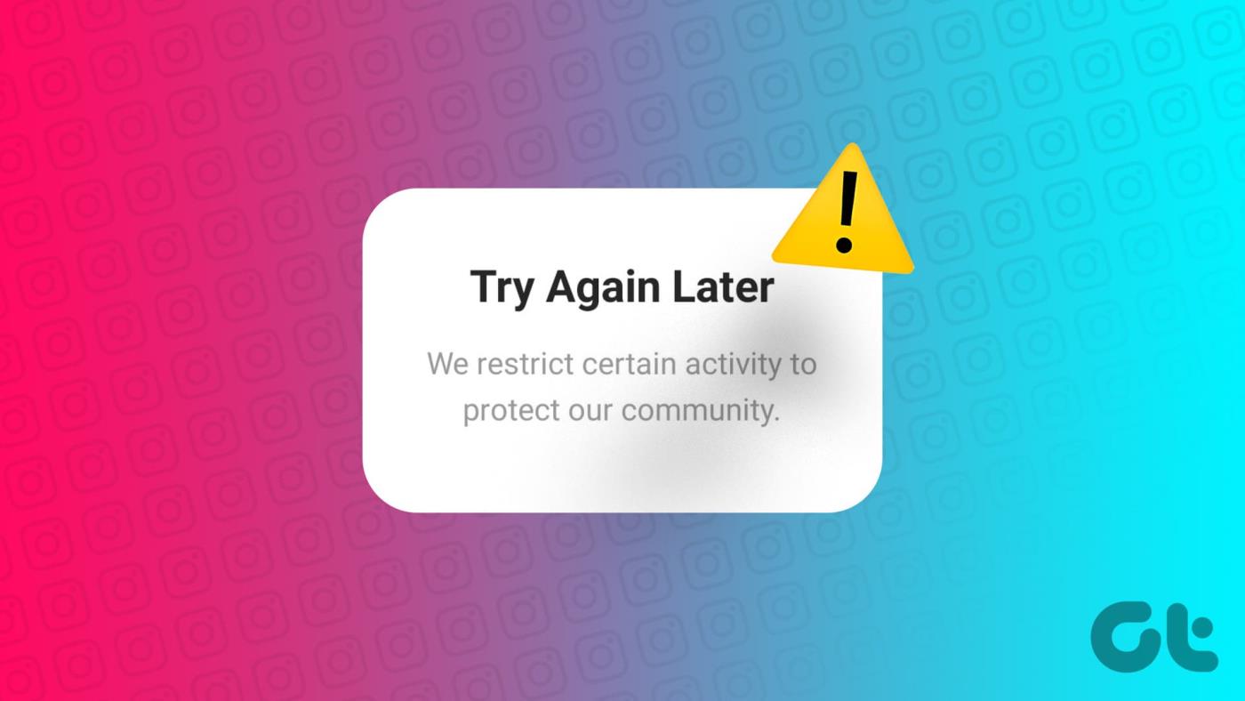 Como corrigir “Restringimos certas atividades para proteger nossa comunidade” no Instagram