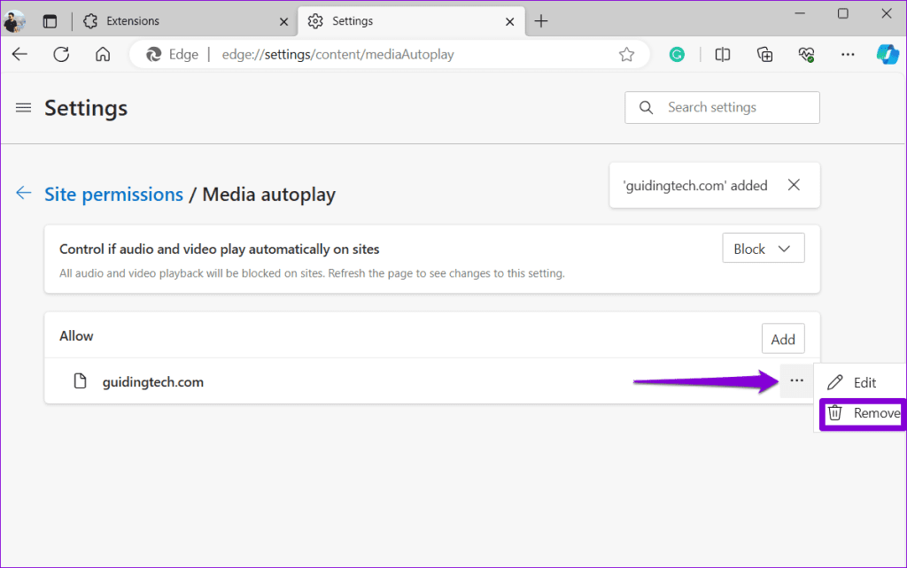 Comment désactiver la lecture automatique de l'audio et des vidéos dans Microsoft Edge