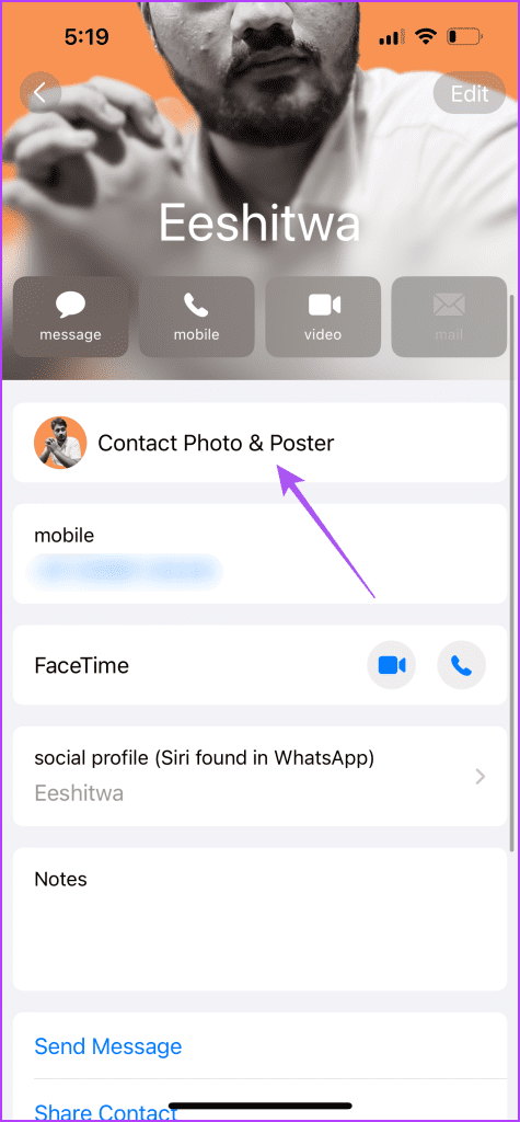5 melhores correções para fotos de contato e pôsteres desativados no iPhone no iOS 17