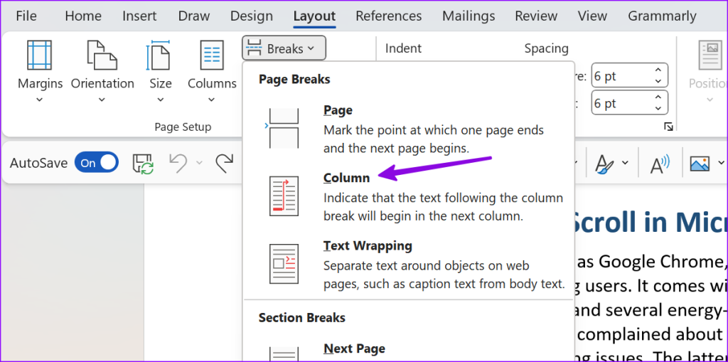Comment créer des colonnes dans Microsoft Word