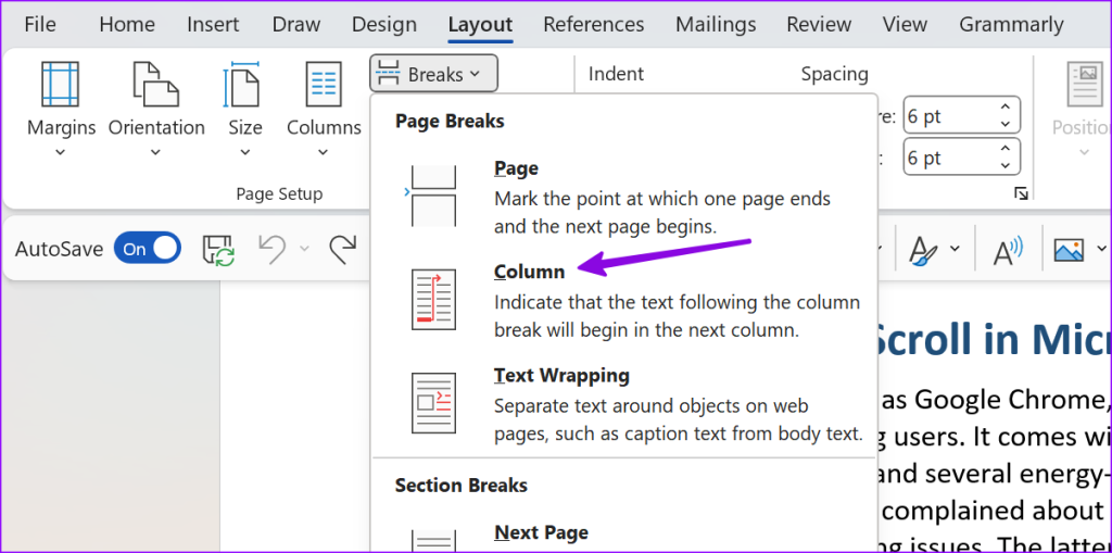 Microsoft Word에서 열을 만드는 방법