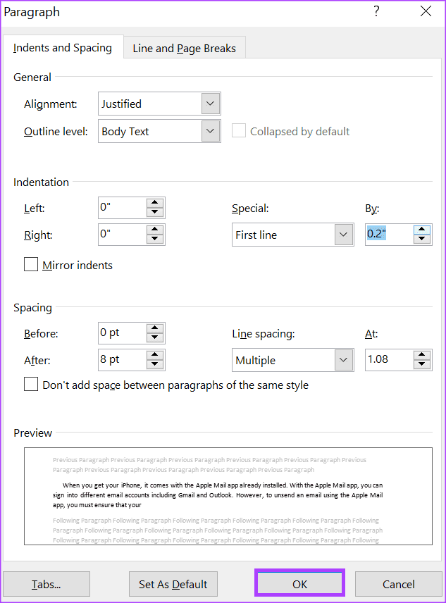 3 mejores formas de sangrar un párrafo en Microsoft Word