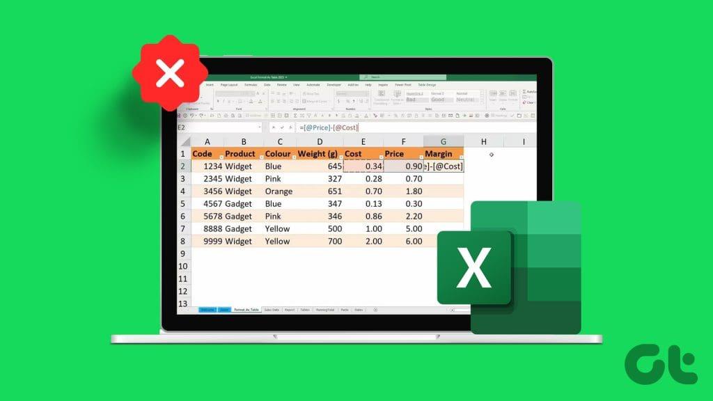 วิธีลบ "รูปแบบเป็นตาราง" ใน Excel