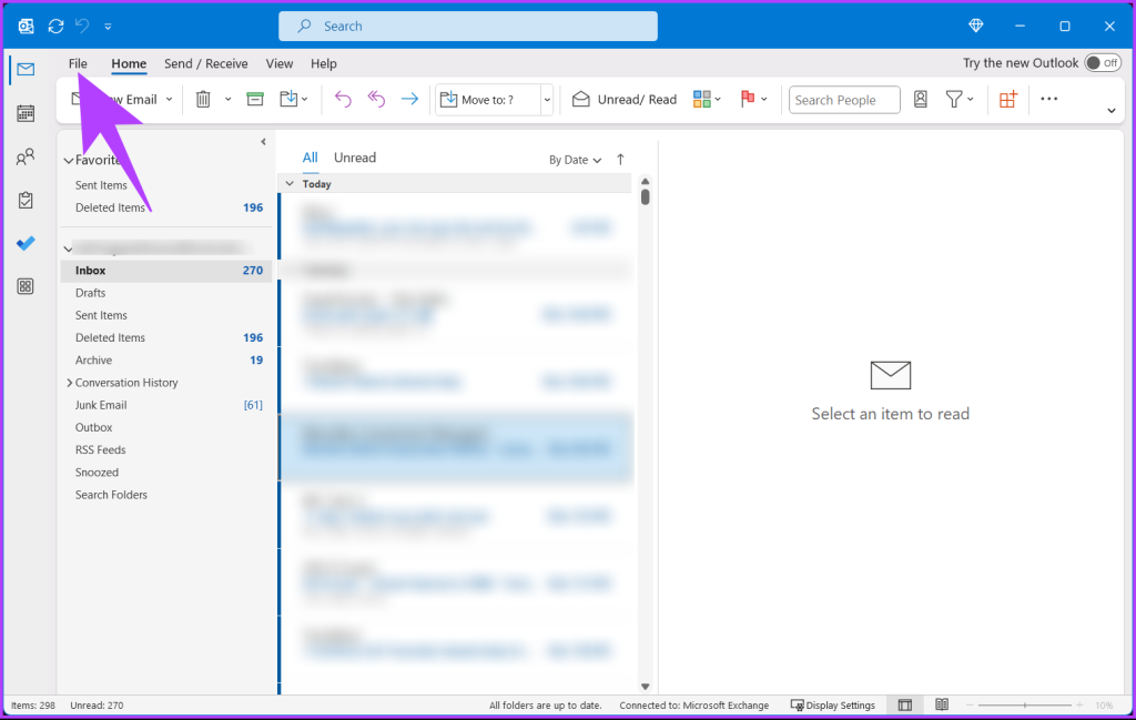 Como remover uma conta de e-mail do Outlook