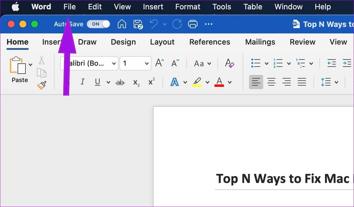 8 วิธียอดนิยมในการแก้ไข Microsoft Word ไม่บันทึกบน Mac