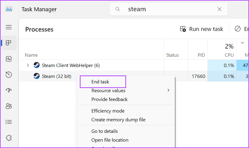 Top 8 oplossingen voor de fout 'Een kritieke Steam-component reageert niet' in Windows 11