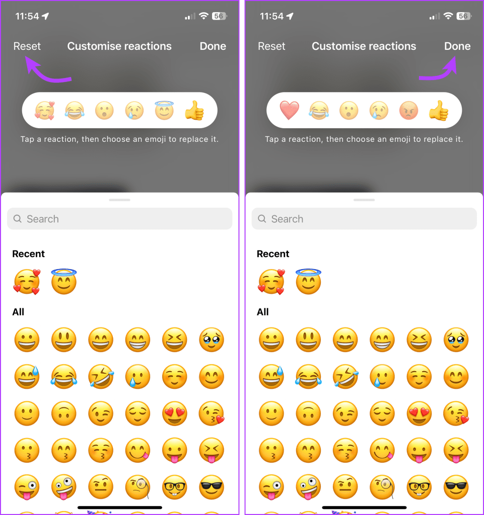 Como reagir às mensagens do Instagram com diferentes emojis