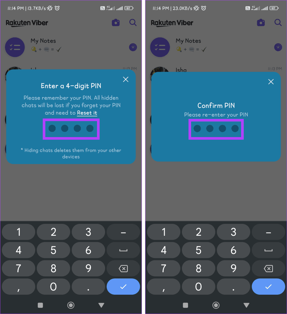 モバイルで Viber チャットを非表示および再表示する方法