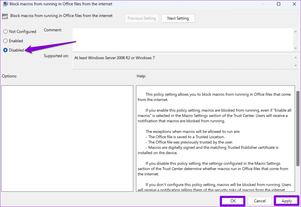 أهم 6 إصلاحات لخطأ Microsoft في حظر وحدات الماكرو في Excel لنظام التشغيل Windows