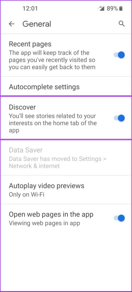 如何在 Android 上完全停用 Google Discover