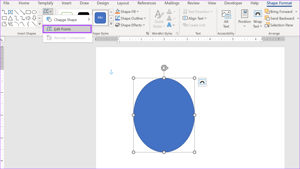 วิธีเพิ่มและแก้ไขรูปร่างใน Microsoft Word