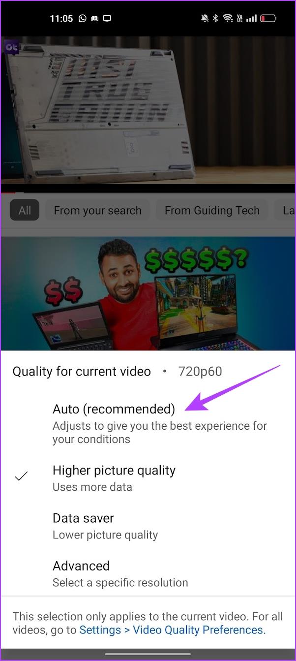 Cómo solucionar el problema de calidad no disponible de YouTube en iOS y Android