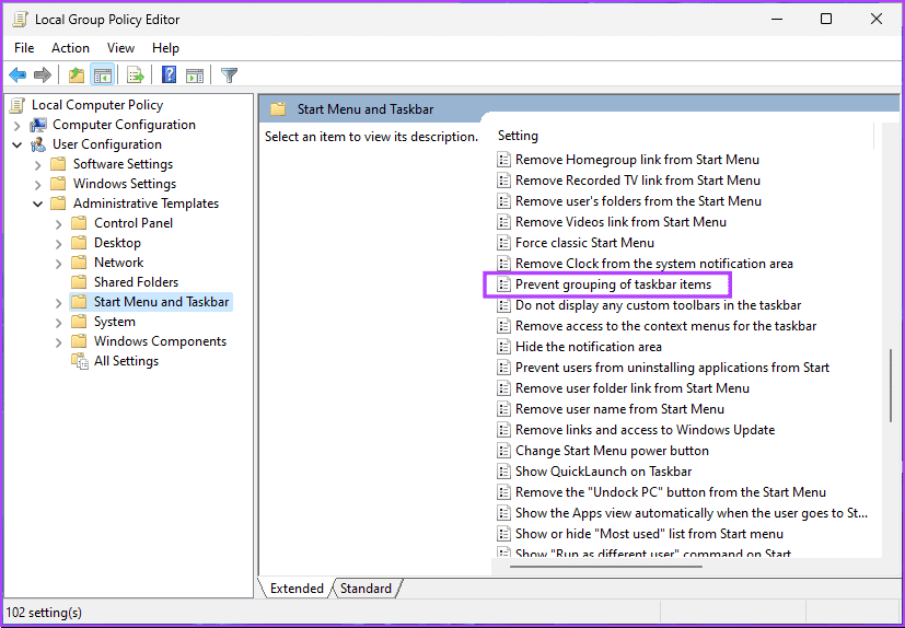 Windows 11でタスクバーアイコンのグループ化を解除する4つの方法